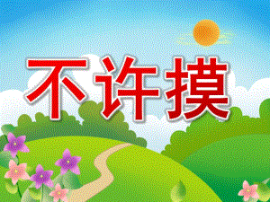 中班健康活动《不许摸》PPT课件教案课件不许摸.ppt