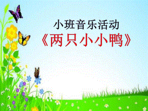 小班音乐《两只小小鸭》PPT课件教案音乐小班音乐《两只小小鸭》课件.pptx