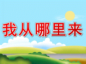 幼儿园生命《我从哪里来》PPT课件教案PPT课件.pptx