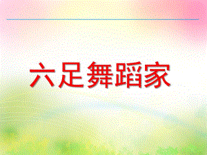 中班科学《六足舞蹈家》PPT课件六足舞蹈家.ppt