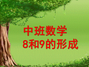 中班数学《8和9的形成》PPT课件幼儿园中班数学8和9-的形成.ppt