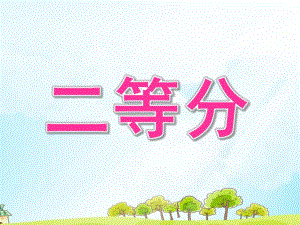 大班数学活动《二等分》PPT课件教案大班数学课件.ppt