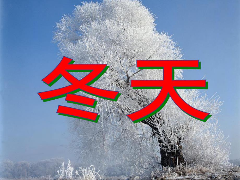 幼儿园《冬》PPT课件冬.ppt_第1页