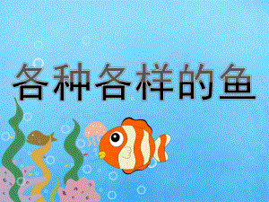 幼儿园美术《各种各样的鱼》PPT课件教案PPT课件.ppt