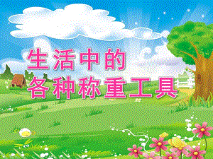 大班科学《生活中的各种称重工具》PPT课件生活中的各种称重工具：.ppt