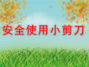 大班《安全使用小剪刀》PPT课件教案配音音乐PPT课件.ppt