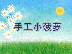 大班手工《手工小菠萝》PPT课件教案微课件.ppt