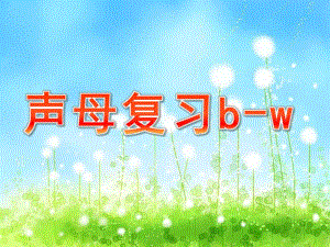 大班拼音《声母复习b-w》PPT课件声母复习b-.ppt