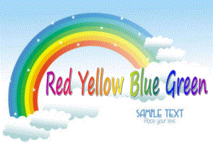 学前班英语《Red Yellow Blue Green》PPT课件教案PPT课件.ppt