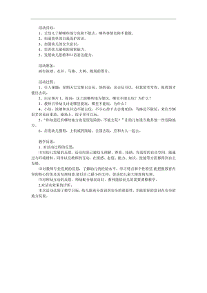 幼儿园安全《危险的地方我不去》PPT课件教案参考教案.docx