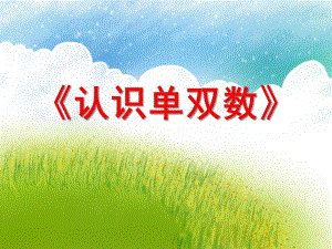 大班数学计算《认识单双数》PPT课件大班数学计算《认识单双数》PPT课件.ppt