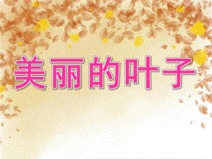 大班美术《美丽的叶子》PPT课件教案PPT课件.ppt