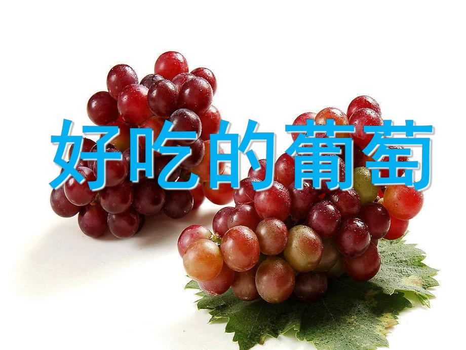 幼儿园创意绘画《好吃的葡萄》PPT课件创意绘画课程：好吃的葡萄.ppt_第1页