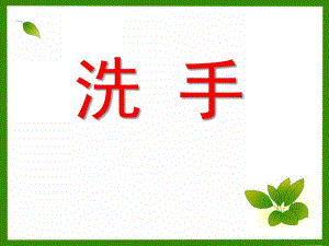 幼儿园教小朋友七步洗手法PPT课件教小朋友七步洗手法.ppt