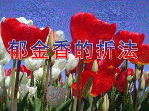 大班手工《郁金香的折法》PPT课件劳技课折纸--郁金香的折法.ppt