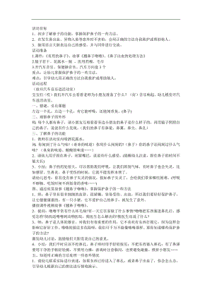 大班健康《鼻子的故事》PPT课件教案音频参考教案.docx