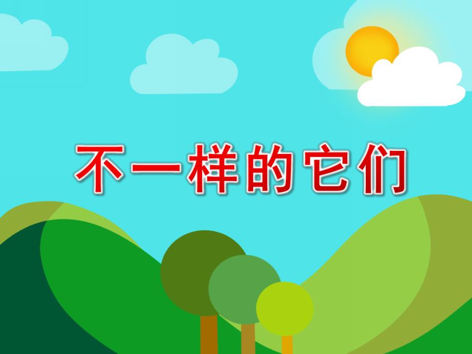 大班科学活动《不一样的它们》PPT课件教案不一样的它们.ppt_第1页