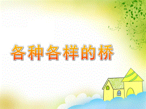大班科学活动《各种各样的桥》PPT课件教案大班科学活动《各种各样的桥》.ppt