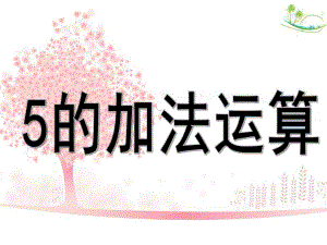 大班数学《5的加法运算》PPT课件大班数学5的加法运算课件.ppt