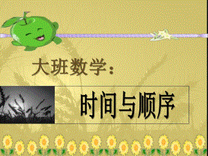 大班数学《时间与顺序》PPT课件大班数学《时间与顺序》PPT课件.ppt