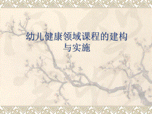 幼儿健康领域课程的建构与实施PPT课件幼儿健康领域课程的建构与实施PPT课件.ppt