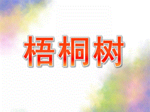 小班科学《梧桐树》PPT课件教案科学梧桐树.ppt