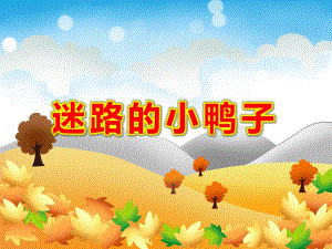迷路的小鸭子PPT课件教案图片PPT课件.ppt