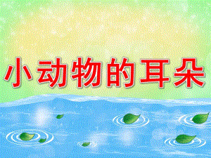 小动物的耳朵PPT课件教案图片小动物的耳朵.ppt