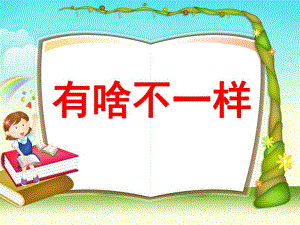 大班《有啥不一样》PPT课件教案大班《有啥不一样》.ppt