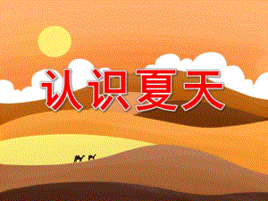 认识夏天PPT课件教案图片小班科学活动：夏天真快乐.ppt