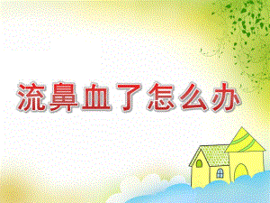 大班健康《流鼻血了怎么办》PPT课件教案PPT课件.ppt