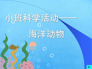小班科学活动《海洋动物》PPT课件小班科学活动海洋动物.ppt