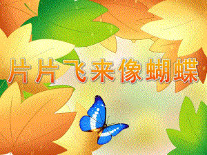 小班语言《片片飞来像蝴蝶》PPT课件教案PPT课件.ppt