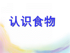 幼儿园亲子班《认识食物》PPT课件认识食物(幼儿园_亲子班适用.ppt