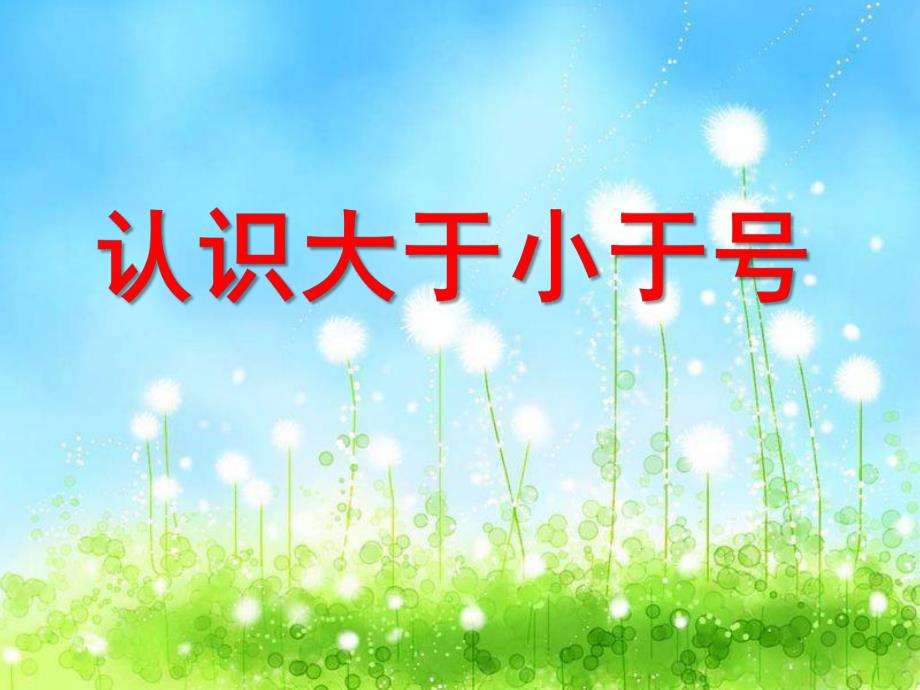 大班数学《认识大于小于号》PPT课件教案.ppt_第1页