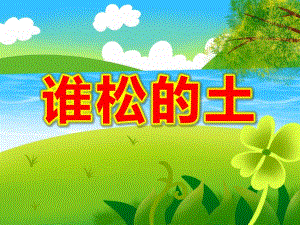 谁松的土PPT课件教案图片幼儿园ppt课件-谁松的土.ppt