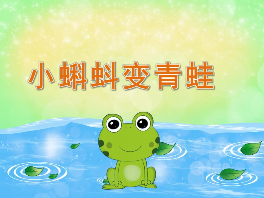 中班科学《小蝌蚪变青蛙》PPT课件教案视频PPT课件.pptx_第1页