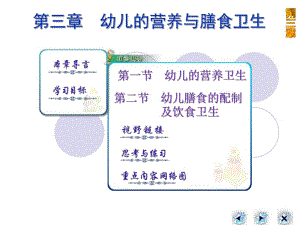 幼儿的营养和膳食卫生PPT课件第三章幼儿的营养和膳食卫生.pptx