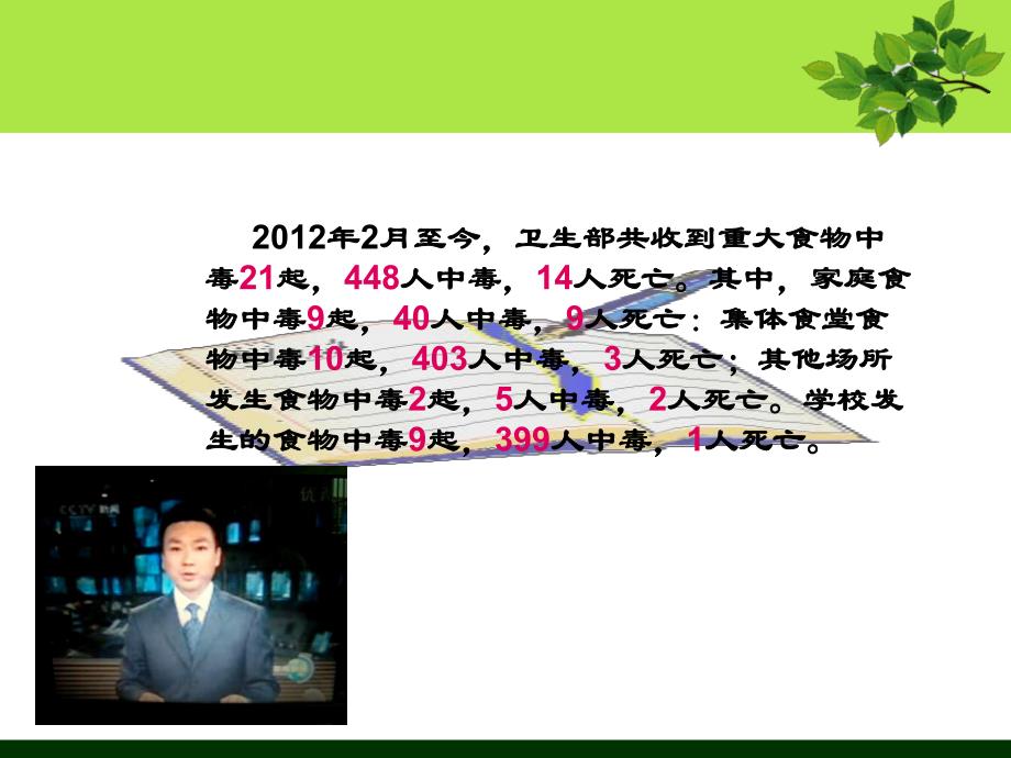 幼儿园食物中毒的一般急救处理PPT课件食物中毒的一般急救处理-说课件最新.ppt_第2页