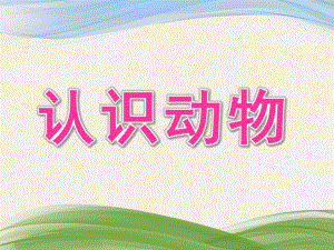 小班科学《认识动物》PPT课件教案小班教宝宝认识动物.pptx