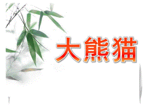 小班绘画《大熊猫》PPT课件教案小班少儿绘画大熊猫.ppt