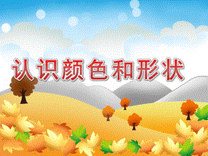 小班数学活动《认识颜色和形状》PPT课件教案PPT课件.pptx