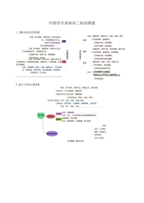 思维导图执业药师中药学专业知识二.docx