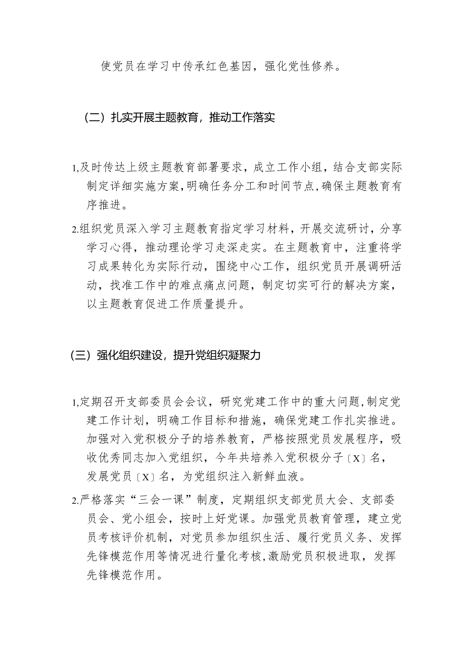 2024 党建工作总结及下一步计划（最新版）.docx_第2页