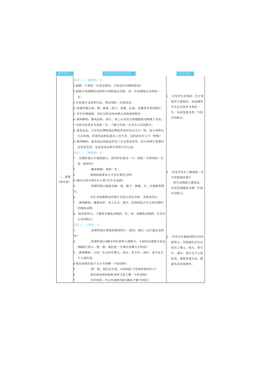 （2025春）科教版科学三年级下册《 动物的一生》教案.docx_第2页