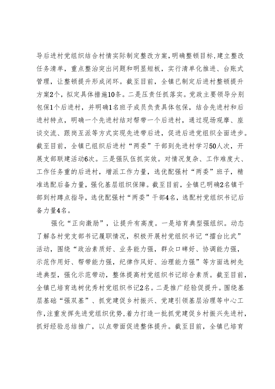 在“排队抓尾、双整双创”行动推进会暨基层党组织建设经验交流会上的汇报发言.docx_第2页