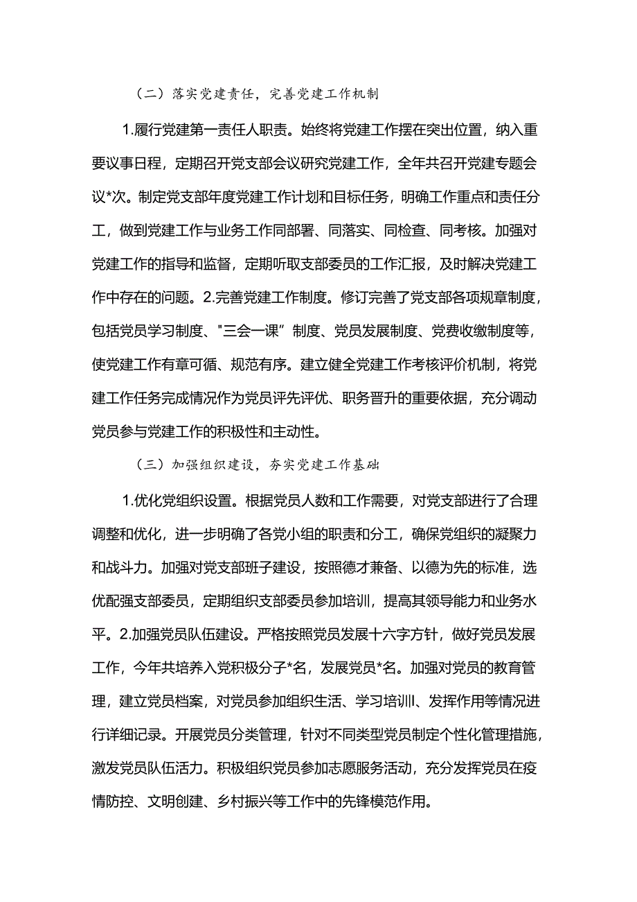 2024年党支部书记抓基层党建工作述职报告.docx_第2页