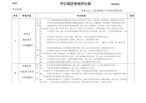 平价商店监督考核评分表.docx