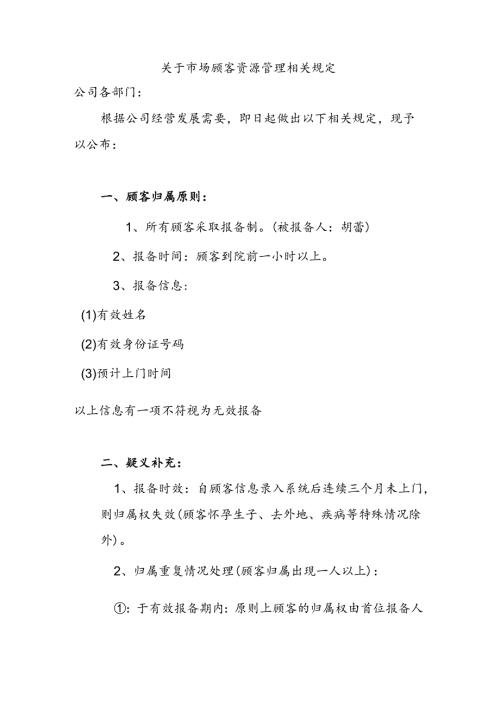 医美整形市场渠道顾客资源管理制度.docx