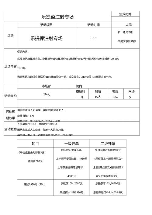 医美抗衰美容乐提葆活动专场营销方案.docx